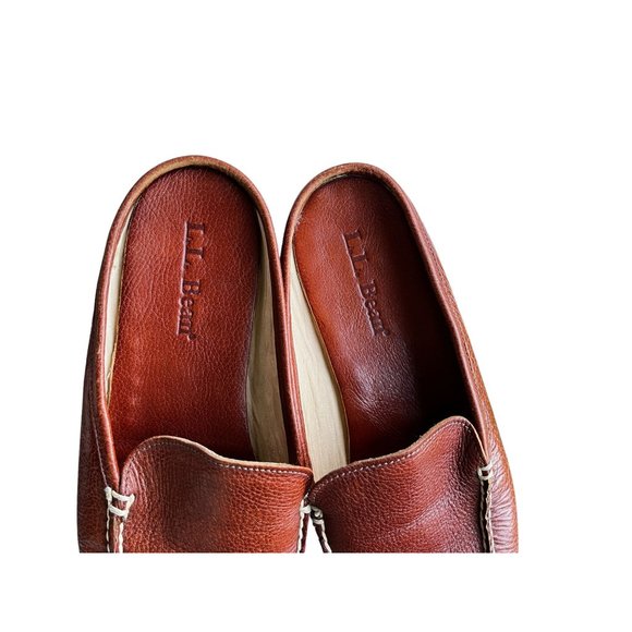 L.L. Bean Brown Leather Loafers - Picture 10 of 11